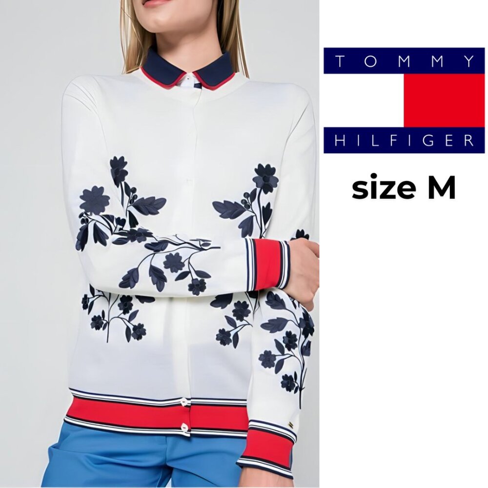 Tommy Hilfiger Cream Floral Cardigan